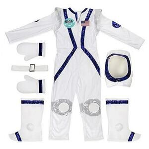 Spunky Space Cadet Astronaut Child's Kids Halloween Costume Silver Age 3-4